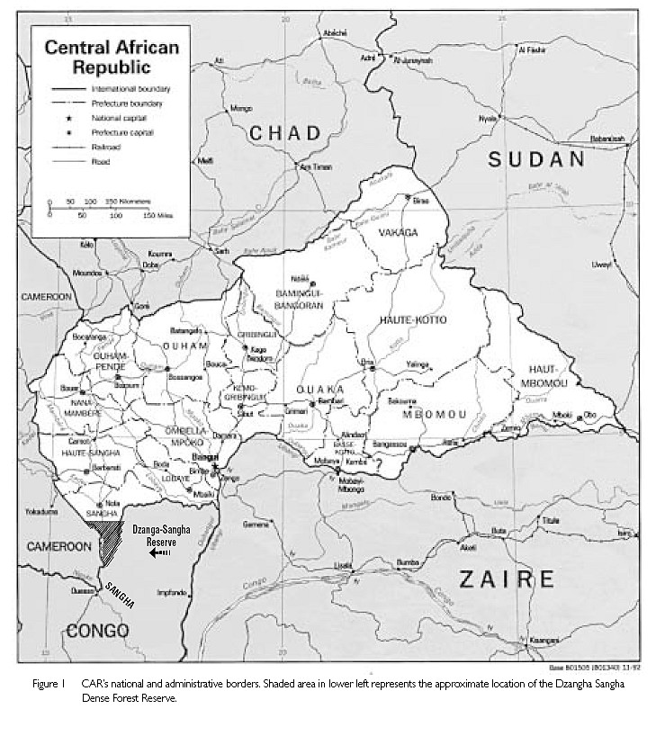 {Map of Central African Republic}