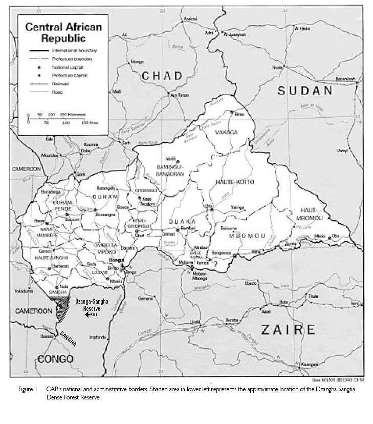 {Map of Central African Republic}